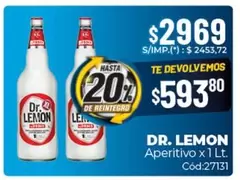 Dr. Lemon - Aperitivo x 1 Lt. C ext{ó}d:27131