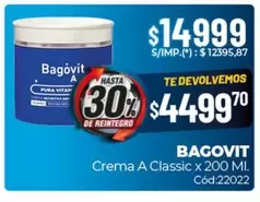 Bagovit - Crema A Classic x 200 Ml. Cód:22022