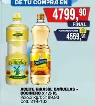 Cocinero - ACEITE GIRASOL
