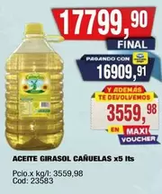 cañuelas - ACEITE GIRASOL