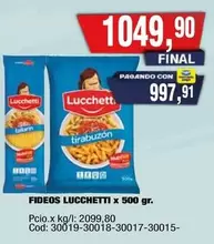Lucchetti - FIDEOS LUCCHETTI x 500 gr.