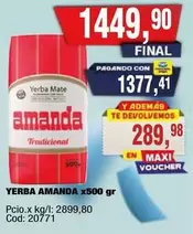 Amanda - YERBA AMANDA x500 gr