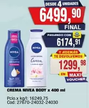 Nivea - CREMA NIVEA BODY x 400 ml
