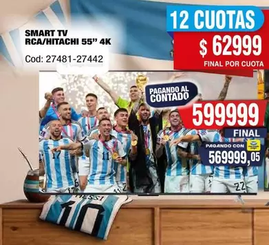 SMART TV 55" 4K Cod: 27481-27442