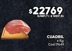 X$ - CUADRIL x Kg. Cód:17649
