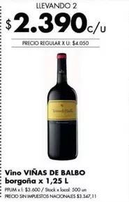 Viñas de Balbo - Vino