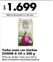 X$ - Yerba mate con hierbas