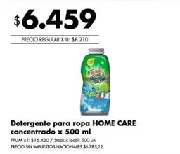 X$ - Detergente para ropa concentrado