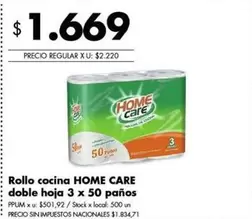 X$ - Rollo cocina doble hoja