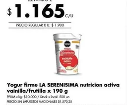X$ - Yogur firme nutricion activa vainilla/frutilla