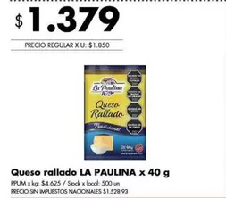 La paulina - Queso rallado