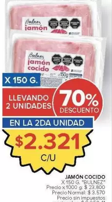 X$ - JAMÓN COCIDO