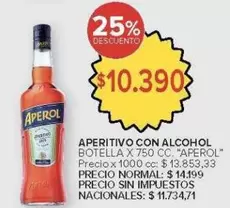 Aperol - APERITIVO CON ALCOHOL