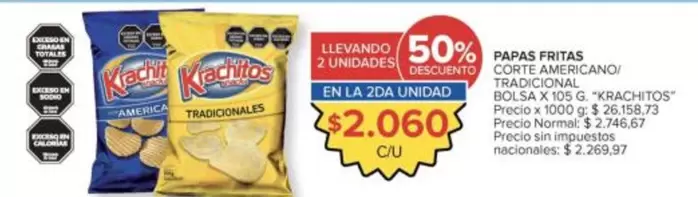 X$ - PAPAS FRITAS TRADICIONALES "KACHITOS"