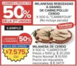 Carrefour - MILANESAS REBOZADAS A GRANEL DE CARNE/POLLO/CERDO