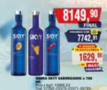 Skyy - VODKA SKYY SABORIZADOS X 750 ML