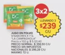La Campagnola - JUGO EN POLVO W SABORES