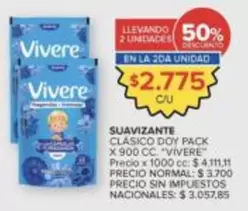 Vivere - SUAVIZANTE CLÁSICO DOY PACK