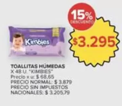 Kimbies - TOALLITAS HÚMEDAS
