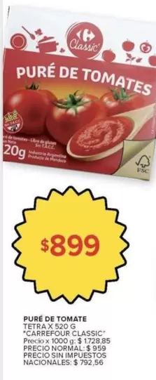 Carrefour - PURÉ DE TOMATE
