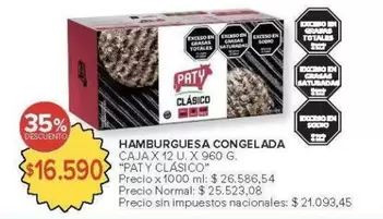 Paty - Hamburguesas Congeladas
