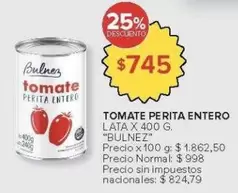 X$ - Tomate Perita Entero