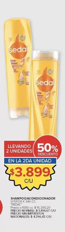 Sedal - SHAMPOO ACONDICIONADOR