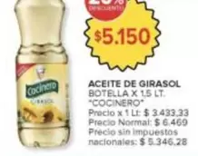 Cocinero - ACEITE DE GIRASOL