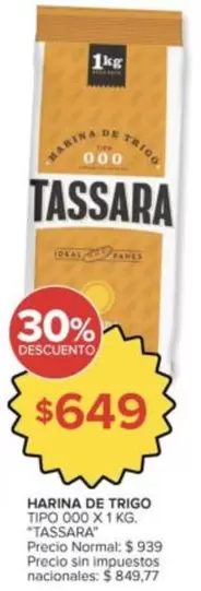 Ideal - HARINA DE TRIGO TIPO 000 X 1 KG