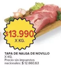 X$ - TAPA DE NALGA DE NOVILLO