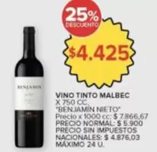 Malbec - VINO TINTO MALBEC