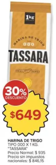 Ideal - HARINA DE TRIGO TIPO 000 X 1 KG