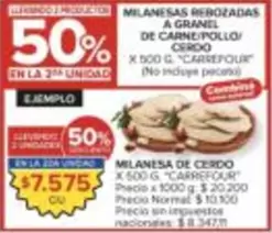 Carrefour - MILANESAS REBOZADAS A GRANEL DE CARNE/POLLO/CERDO