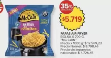 X$ - PAPAS AIR FRYER BOLSA X 700 G