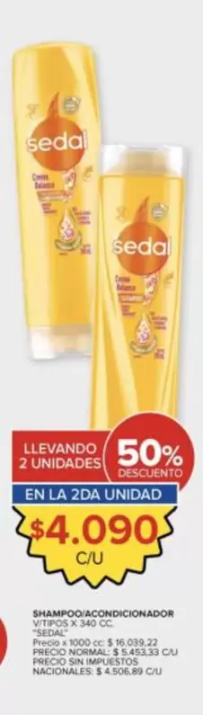 Sedal - Shampoo/Acondicionador