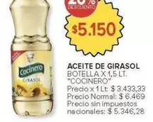 Cocinero - ACEITE DE GIRASOL