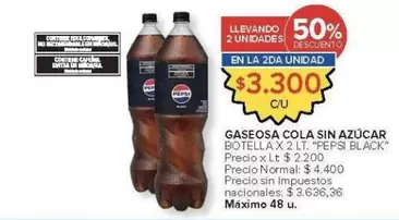 Pepsi - GASEOSA COLA SIN AZÚCAR
