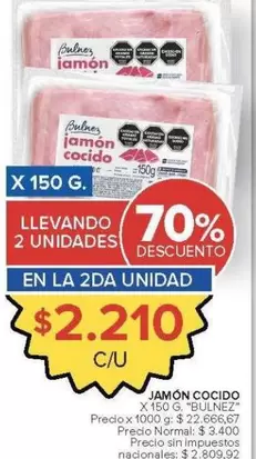X$ - BULNEZ JAMÓN COCIDO