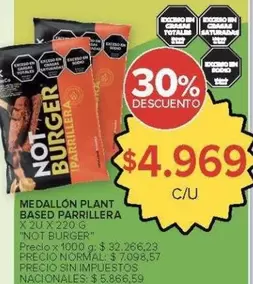 X$ - MEDALLÓN PLANT BASED PARRILLERA