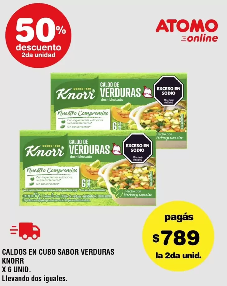 Knorr - CALDOS EN CUBO SABOR VERDURAS