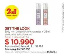 X$ - Body mist bergamota y rosas rojas
