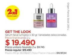 X$ - Sérum facial lumiglow