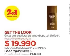 Look - Gotas bronceadoras sunglow drops