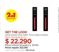 Look - Labial líquido ultra matte