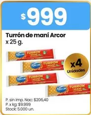 Arcor - Turrón de maní