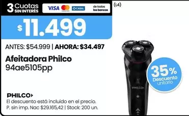 Philco - Afeitadora 94ae5105pp