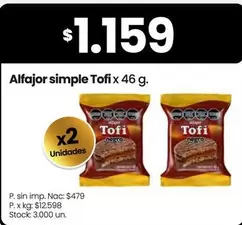 Tofi - Alfajor simple