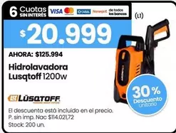 Lusqtoff - Hidrolavadora 1200w