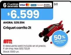 Criquet carrito 2t
