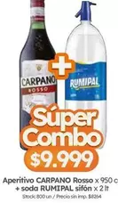 Carpano - Aperitivo + soda sifón